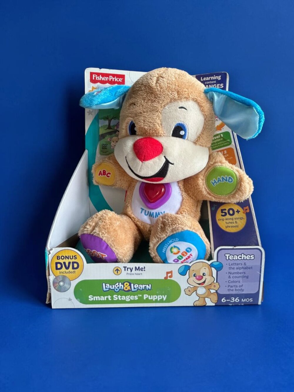 Fisher-Price Laugh and Learn Smart Stages Puppy 2014 Bonus DVD Included - UNUSED